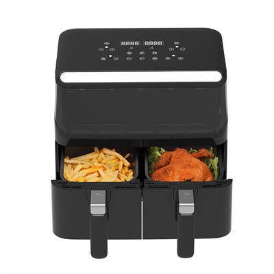 Wat zijn de kenmerken van de luchtfriteuse met digitale temperatuurtimer en a...