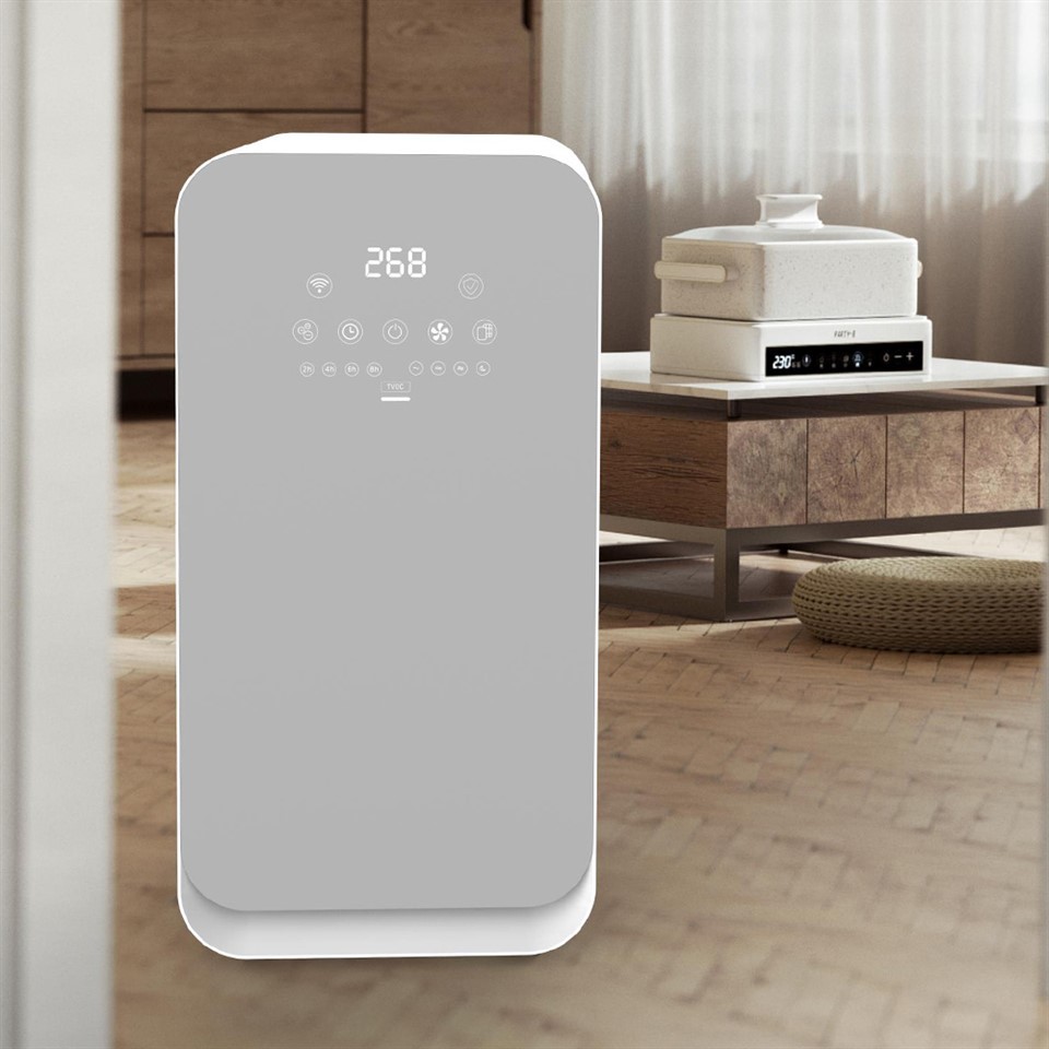 BKJ-55D Touch Panel PM2.5 Display Luchtreiniger voor thuis